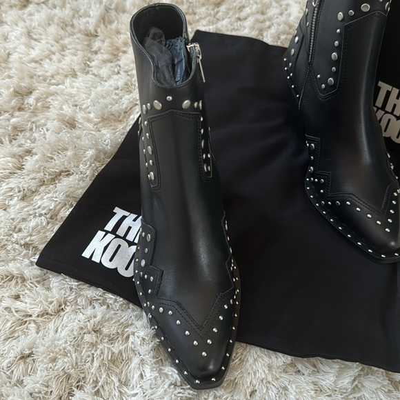 🌟NEW🌟The Kooples Black Studded Women's Boots ✨NEW✨ size 37 - Picture 6 of 9